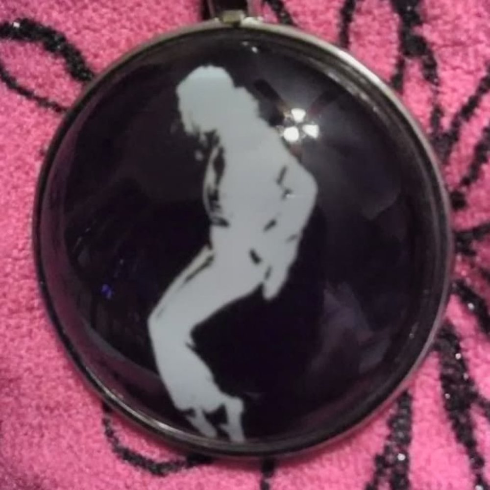 Michael Jackson Cabochon Unisex Necklace